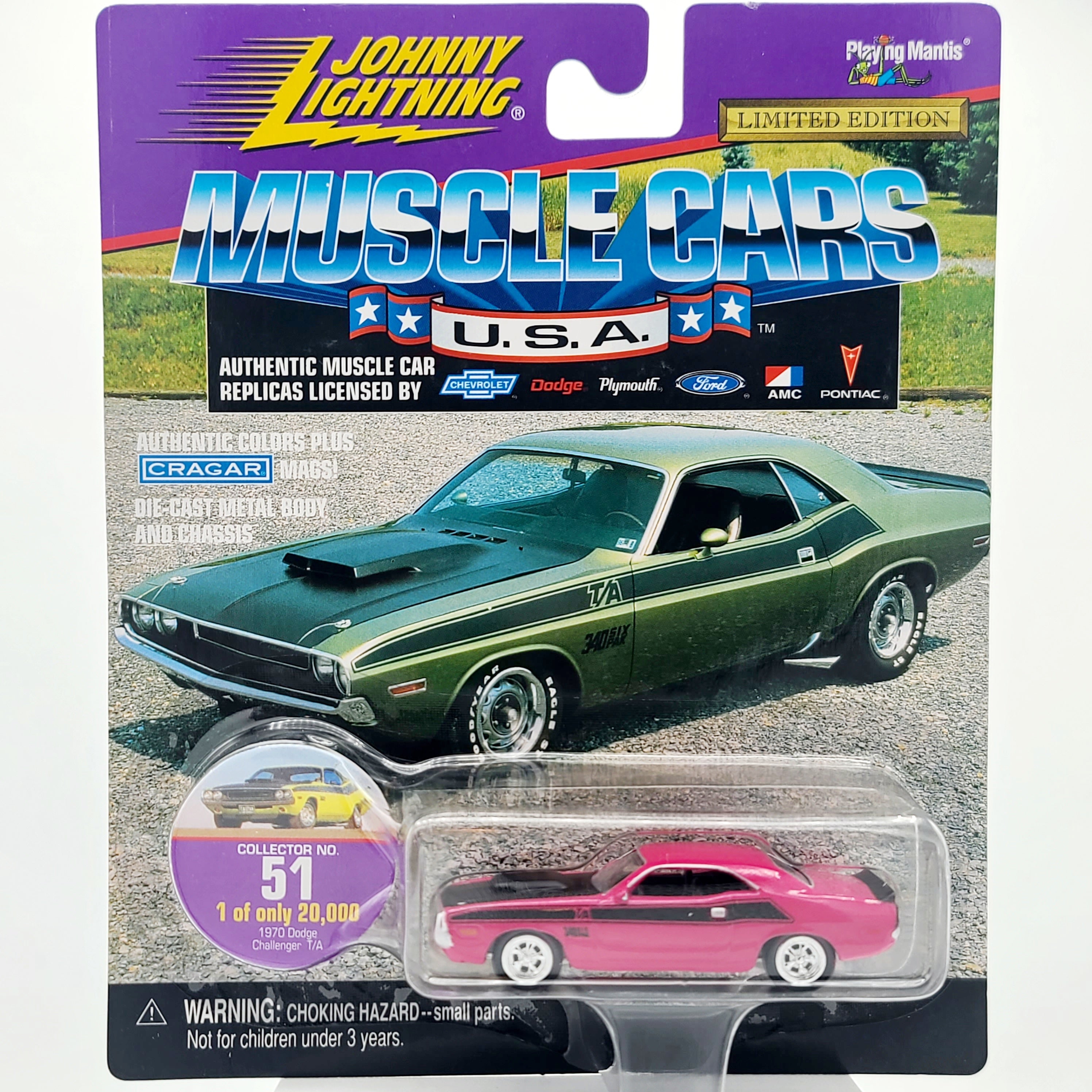 Johnny Lightning '70 Dodge Challenger T/A #51 - 1:64 (1999 Muscle Cars USA)